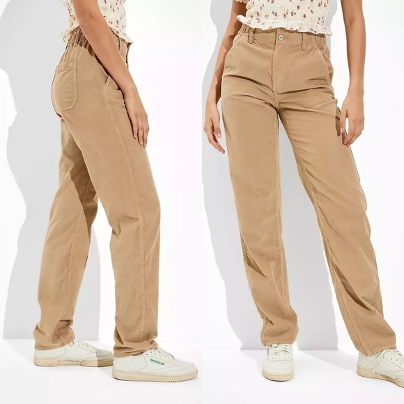 AE Corduroy Baggy Mom Pant Size  2 Short, 26 Waist, in Brown - Picture 7 of 11